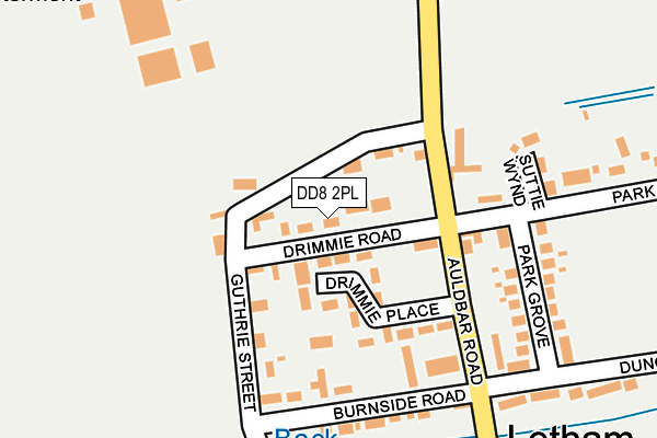 DD8 2PL map - OS OpenMap – Local (Ordnance Survey)
