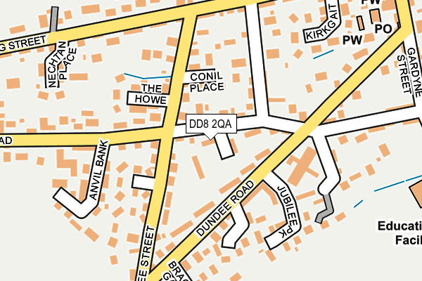 DD8 2QA map - OS OpenMap – Local (Ordnance Survey)