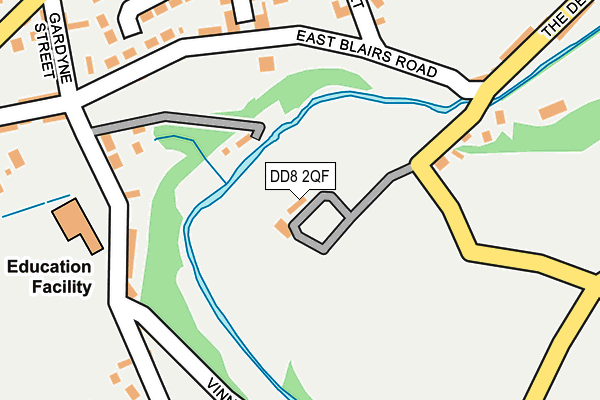 DD8 2QF map - OS OpenMap – Local (Ordnance Survey)