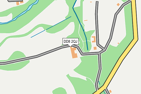 DD8 2QJ map - OS OpenMap – Local (Ordnance Survey)