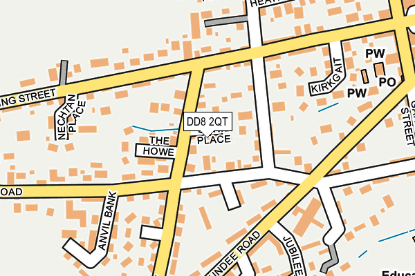 DD8 2QT map - OS OpenMap – Local (Ordnance Survey)
