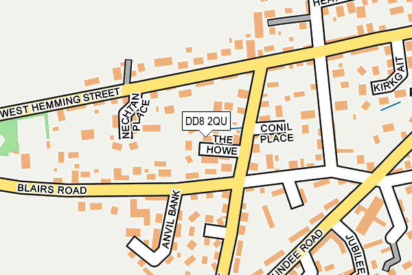 DD8 2QU map - OS OpenMap – Local (Ordnance Survey)