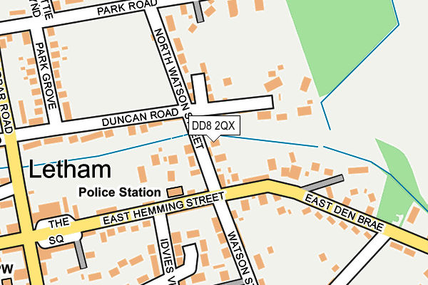 DD8 2QX map - OS OpenMap – Local (Ordnance Survey)