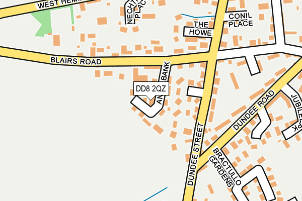 DD8 2QZ map - OS OpenMap – Local (Ordnance Survey)