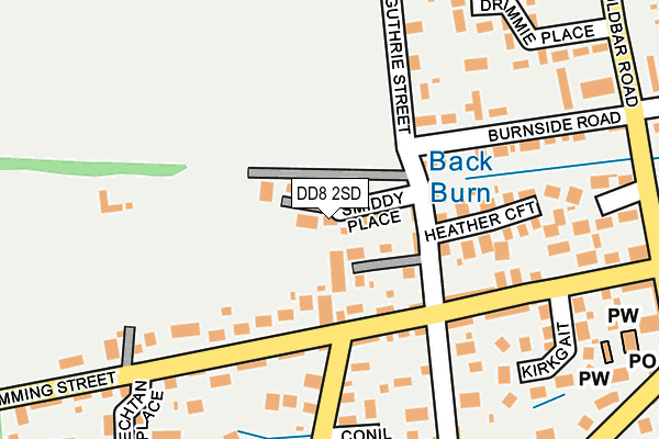 DD8 2SD map - OS OpenMap – Local (Ordnance Survey)