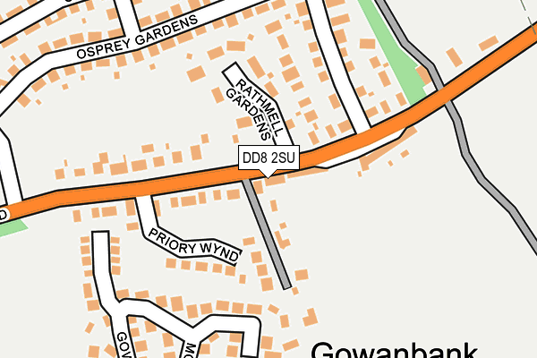 DD8 2SU map - OS OpenMap – Local (Ordnance Survey)