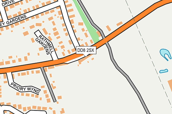DD8 2SX map - OS OpenMap – Local (Ordnance Survey)