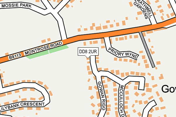 DD8 2UR map - OS OpenMap – Local (Ordnance Survey)