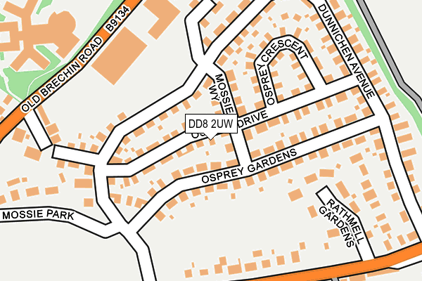 DD8 2UW map - OS OpenMap – Local (Ordnance Survey)