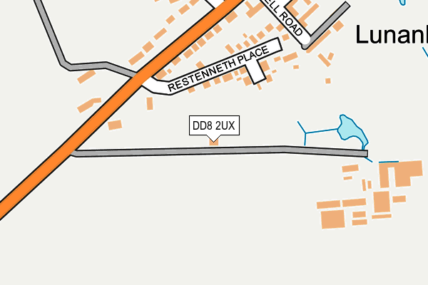 DD8 2UX map - OS OpenMap – Local (Ordnance Survey)