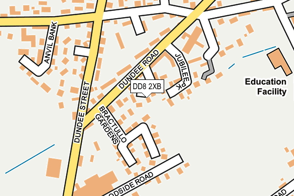 DD8 2XB map - OS OpenMap – Local (Ordnance Survey)