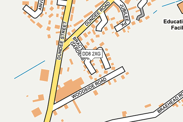 DD8 2XG map - OS OpenMap – Local (Ordnance Survey)