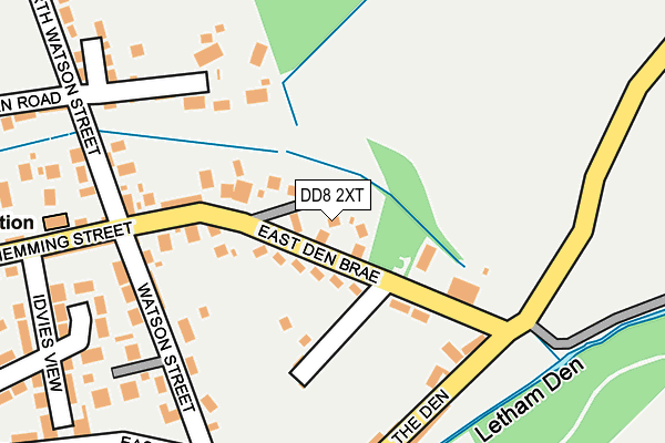 DD8 2XT map - OS OpenMap – Local (Ordnance Survey)