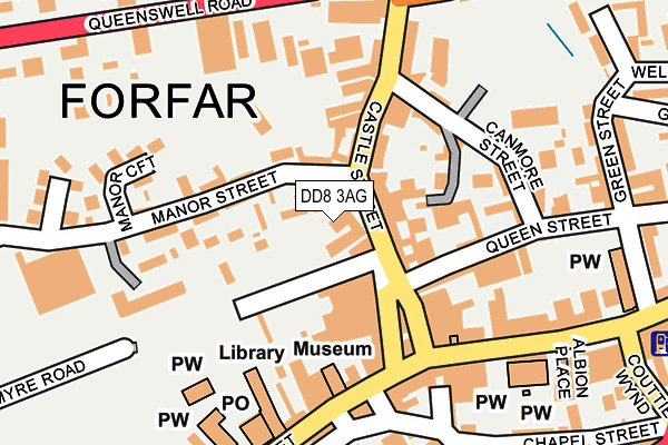 DD8 3AG map - OS OpenMap – Local (Ordnance Survey)