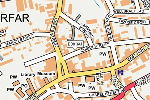 DD8 3AJ map - OS OpenMap – Local (Ordnance Survey)