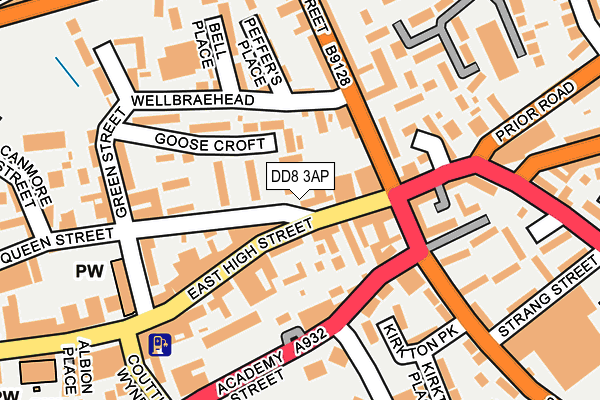 DD8 3AP map - OS OpenMap – Local (Ordnance Survey)