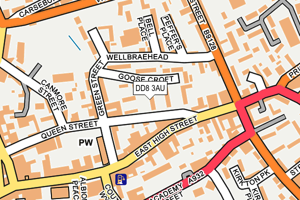 DD8 3AU map - OS OpenMap – Local (Ordnance Survey)