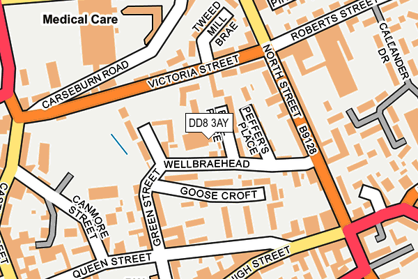DD8 3AY map - OS OpenMap – Local (Ordnance Survey)