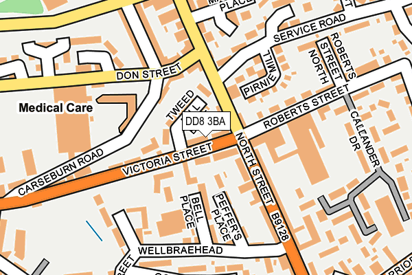 DD8 3BA map - OS OpenMap – Local (Ordnance Survey)