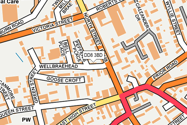 DD8 3BD map - OS OpenMap – Local (Ordnance Survey)