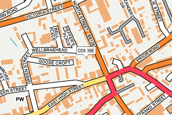 DD8 3BE map - OS OpenMap – Local (Ordnance Survey)