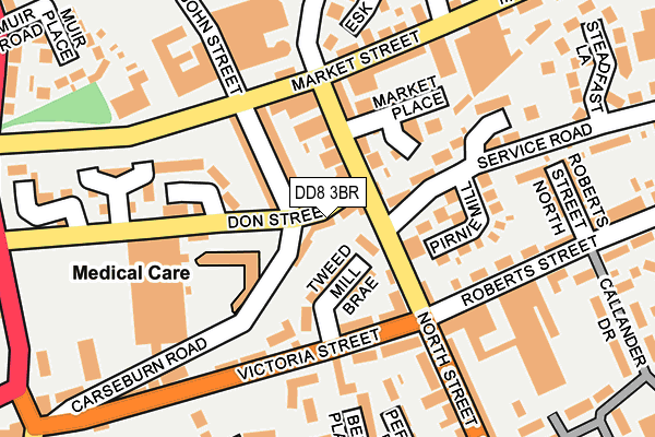 DD8 3BR map - OS OpenMap – Local (Ordnance Survey)