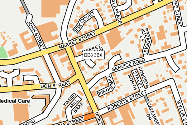 DD8 3BX map - OS OpenMap – Local (Ordnance Survey)
