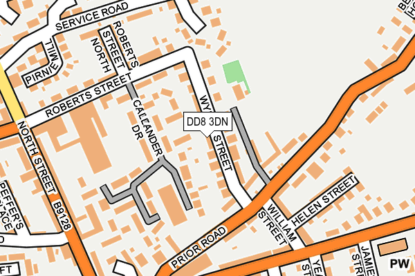 DD8 3DN map - OS OpenMap – Local (Ordnance Survey)