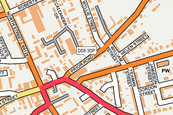 DD8 3DP map - OS OpenMap – Local (Ordnance Survey)