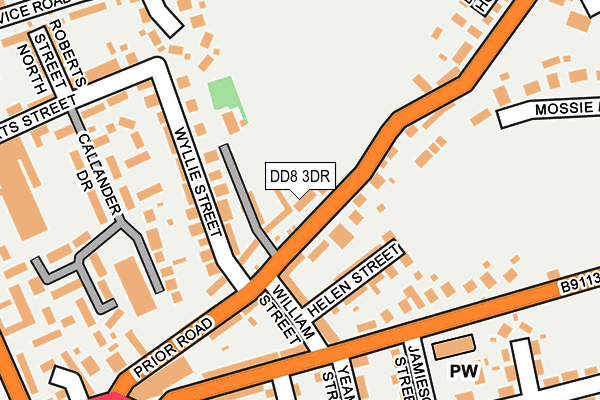 DD8 3DR map - OS OpenMap – Local (Ordnance Survey)