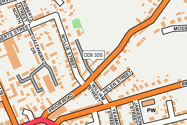 DD8 3DS map - OS OpenMap – Local (Ordnance Survey)