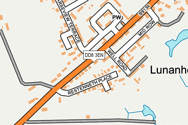 DD8 3EN map - OS OpenMap – Local (Ordnance Survey)