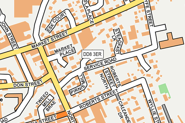 DD8 3ER map - OS OpenMap – Local (Ordnance Survey)