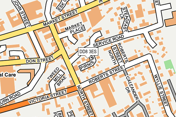 DD8 3ES map - OS OpenMap – Local (Ordnance Survey)