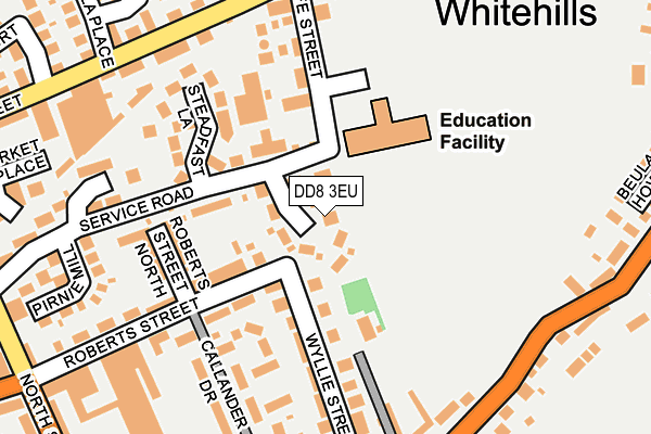 DD8 3EU map - OS OpenMap – Local (Ordnance Survey)