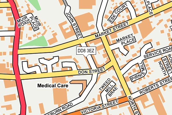 DD8 3EZ map - OS OpenMap – Local (Ordnance Survey)