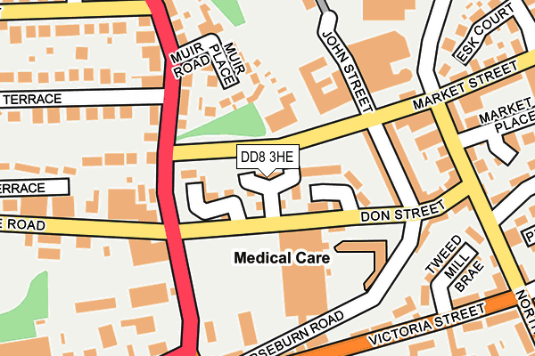 DD8 3HE map - OS OpenMap – Local (Ordnance Survey)