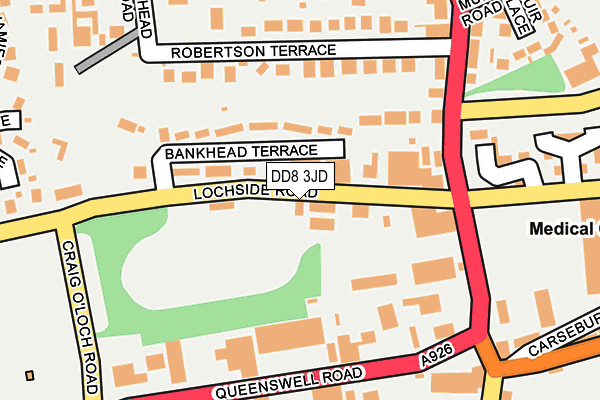 DD8 3JD map - OS OpenMap – Local (Ordnance Survey)