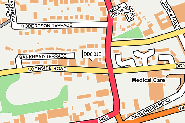 DD8 3JE map - OS OpenMap – Local (Ordnance Survey)