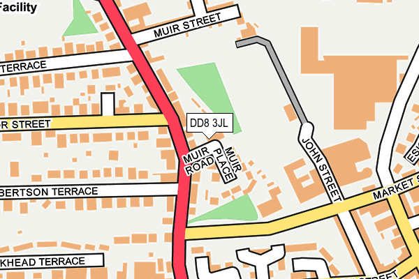 DD8 3JL map - OS OpenMap – Local (Ordnance Survey)