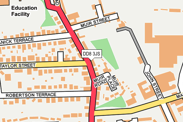 DD8 3JS map - OS OpenMap – Local (Ordnance Survey)