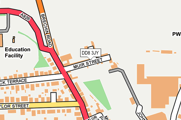 DD8 3JY map - OS OpenMap – Local (Ordnance Survey)