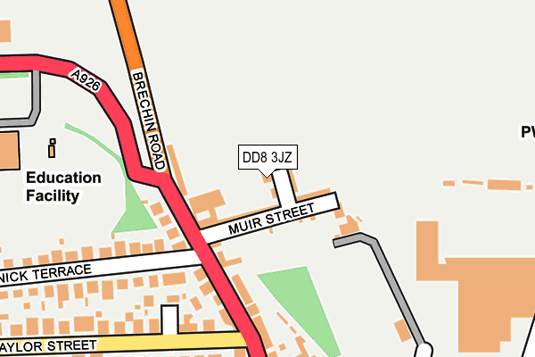 DD8 3JZ map - OS OpenMap – Local (Ordnance Survey)