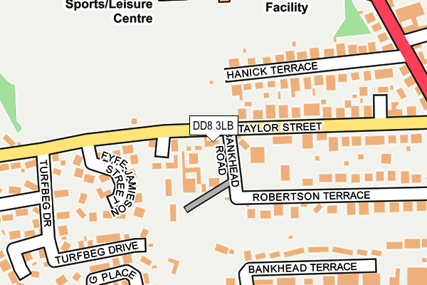 DD8 3LB map - OS OpenMap – Local (Ordnance Survey)