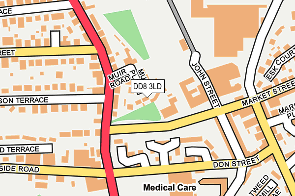 DD8 3LD map - OS OpenMap – Local (Ordnance Survey)
