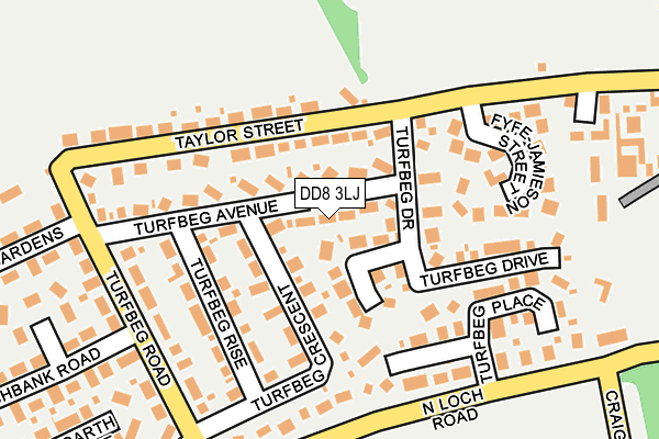 DD8 3LJ map - OS OpenMap – Local (Ordnance Survey)