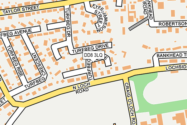 DD8 3LQ map - OS OpenMap – Local (Ordnance Survey)