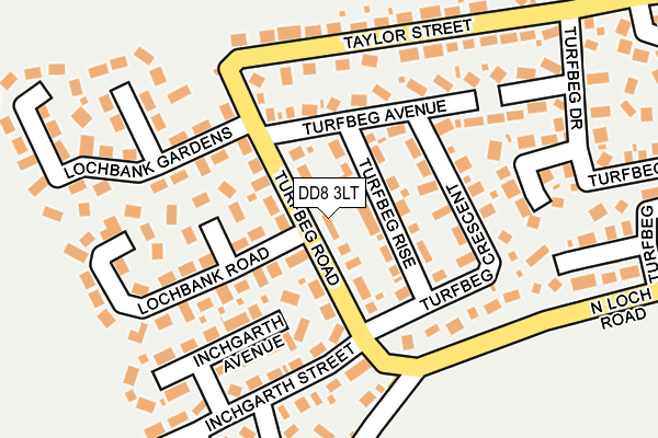 DD8 3LT map - OS OpenMap – Local (Ordnance Survey)