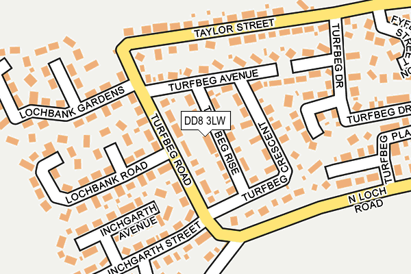 DD8 3LW map - OS OpenMap – Local (Ordnance Survey)