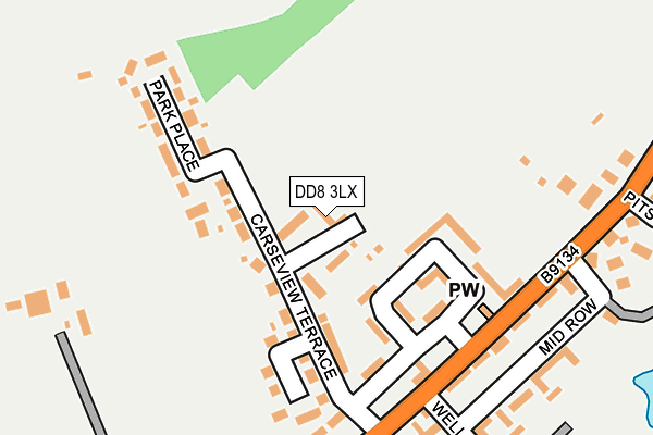 DD8 3LX map - OS OpenMap – Local (Ordnance Survey)